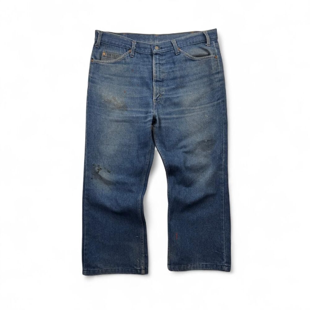 Vintage Blue Denim Work Jeans Size 38x30